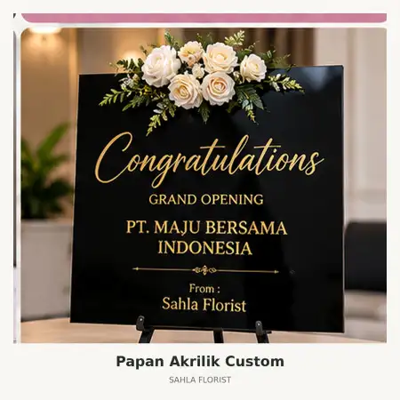 Papan Bunga Akrilik Citamiang